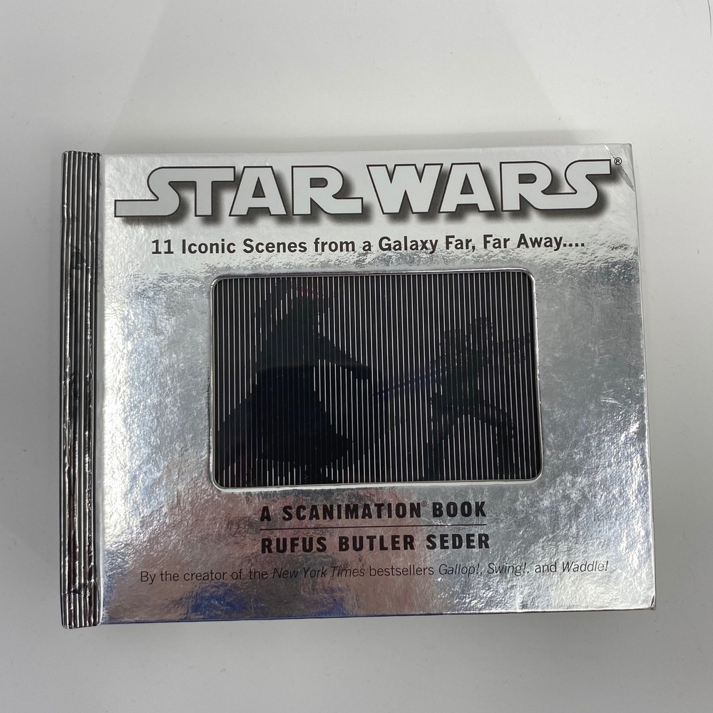 Star Wars Scanimation Book Rufus Butler Seder‎ 11 Iconic Scenes Silver Hardcover